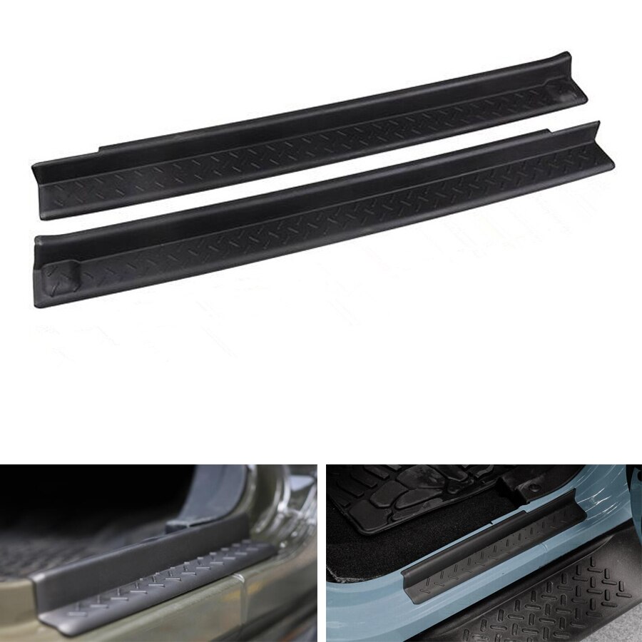 4 Teile/satz Auto Tür Sill Platte Eintrag Wachen Für Jeep Wrangler JK 4 Tür 2007 Tür Eintrag bewachen schutz Zubehör