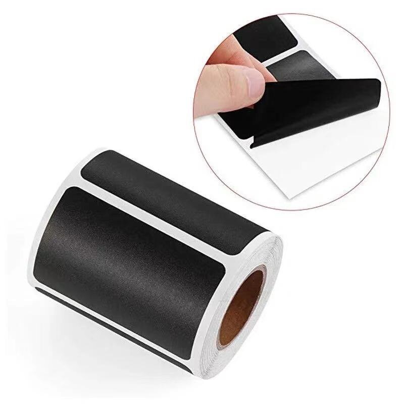 120 kpl/rulla pyyhittävä liitutaulu tarra säilytystarrat keittiöpurkkeihin vedenpitävä liitutaulu tarra 5.5 x 3.5cm