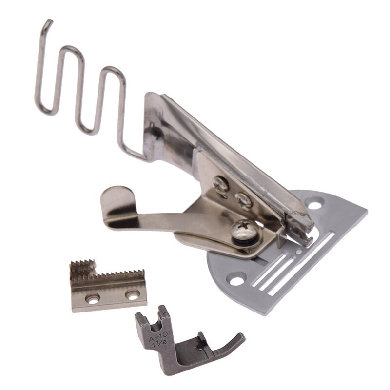 Cartella Overlock A10 Hemmer curva ad angolo retto raccoglitore diagonale per punto annodato parti di macchine da cucire accessori strumenti