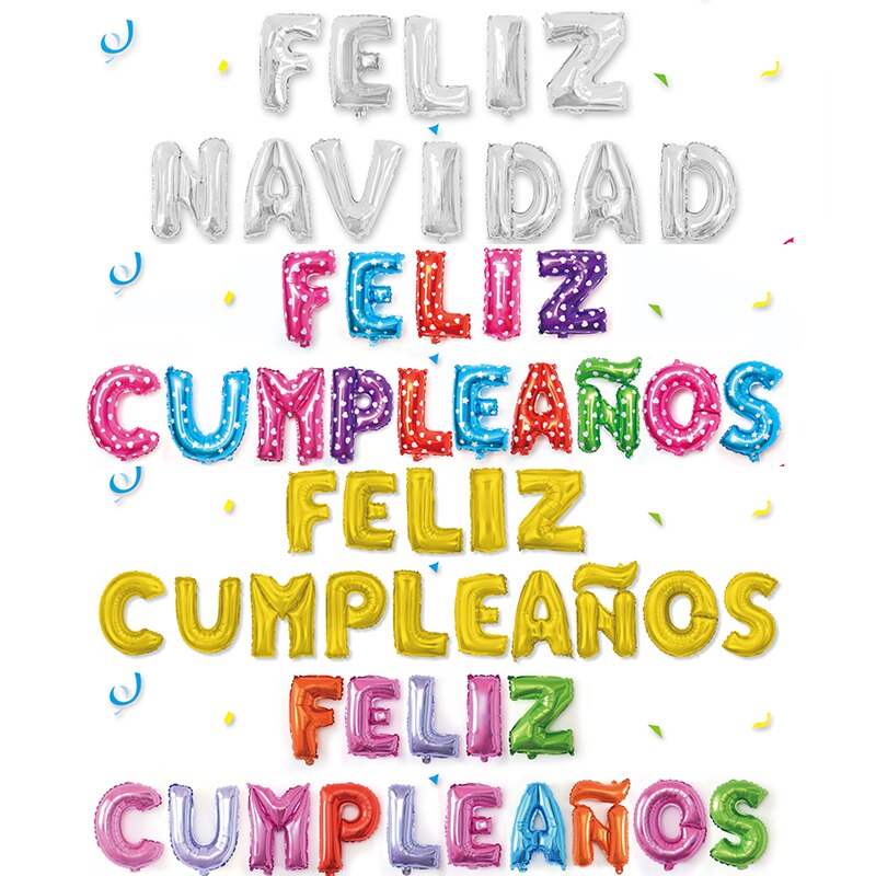 16 inch Letters HAPPY BIRTHDAY Foil Balloons Happy Birthday Party Decoration Kids Alphabet Air Balloons Baby Shower Supplies