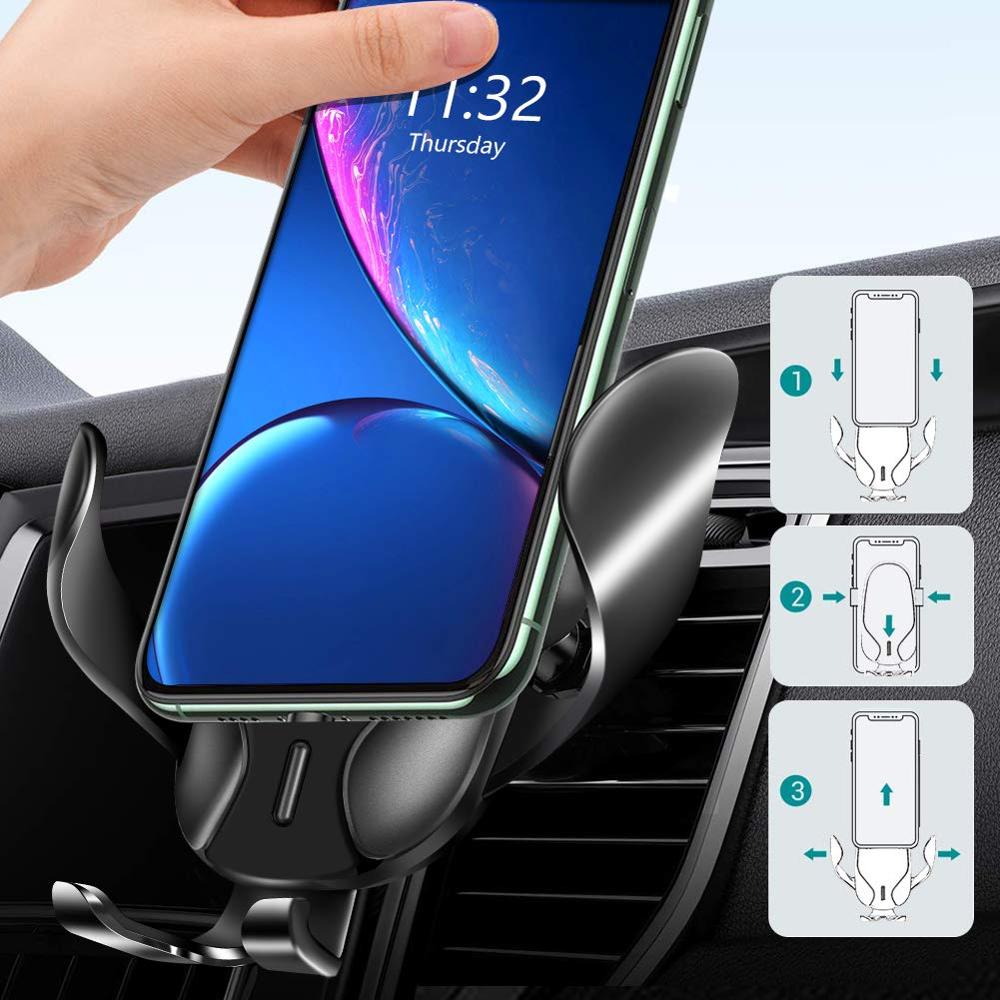 FDGAO 15W Fast Qi Wireless Car Charger Mount Holder Stand For iPhone 11 Pro XS Max XR X 8 Samsung S9 S10 S20 Huawei Mate 30 Pro