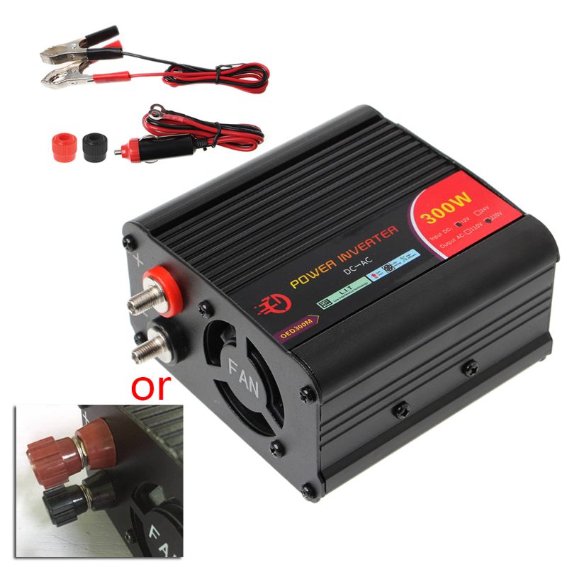 300W Power Inverter Converter DC 12V to 220V AC Cars Inverter with Car Adapter MOLE