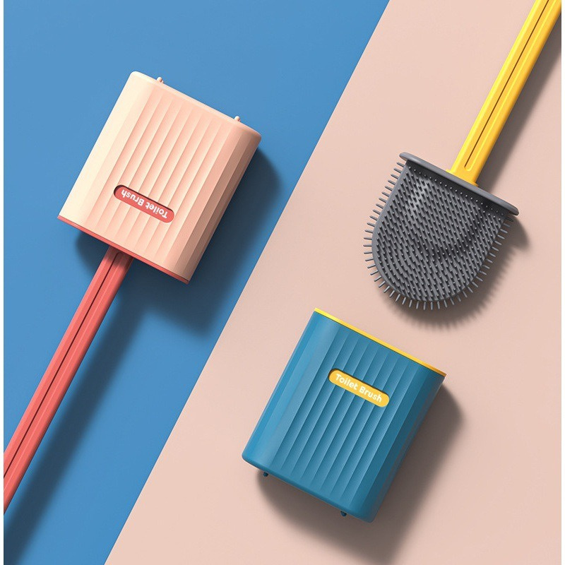 Silicone Toilet Brush Easy To Hang Thoroughly Clean Health Revolutionary Ergonomics Premium Ergonomic Toilet Cleaner Durable
