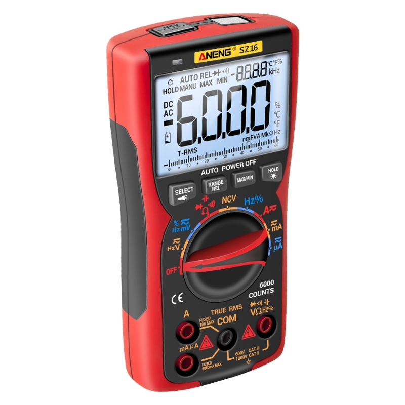 Multimeter Voltage Tester Measuring AC/DC Voltage Current Capacitance Resistance