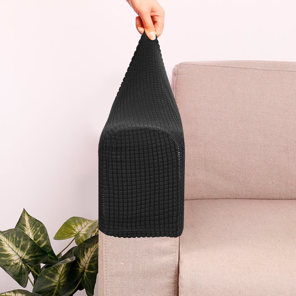 2 Pcs Sofa Furniture Armrest Covers Couch Chair Arm Protectors Stretchy for Home SDF-SHIP