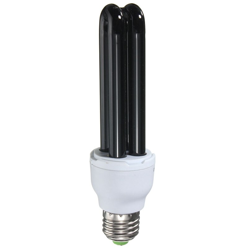 15W 20W 30W 40W E27 UV bombilla AC220V recta baja energía ultravioleta fluorescente negro luz CFL violeta germicida lámpara