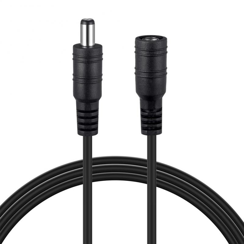 Black DC 12V Power Cable 5.5mm*2.1mm Male Female Connector 1M 2M 3M 4M 5M 6M 7M 8M 10M Power Cord Extension Wire For CCTV