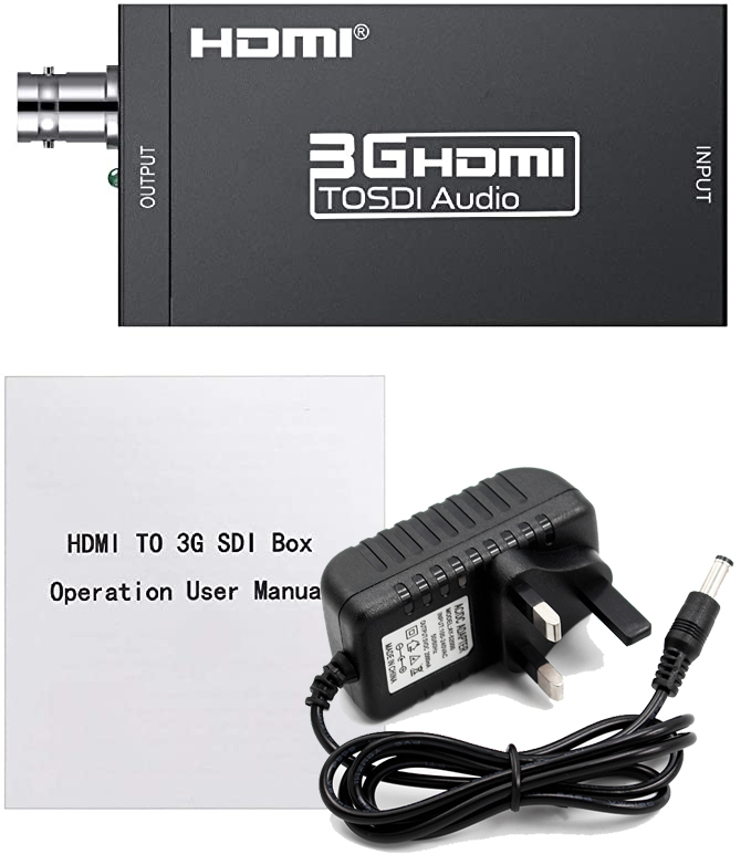 HDMI naar SDI-converter HD Video 1080P HDMI naar BNC SDI/HD-SDI/3G-SDI voor monitor HDTV: Rood