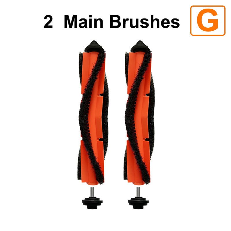 Xiaomi-Robot aspirador G1 MJSTG1 Mi, aspiradora con filtro HEPA esencial, cepillo lateral, cepillo principal, mopa, paños, limpiador, accesorios para electrodomésticos: 2 Main Brushes