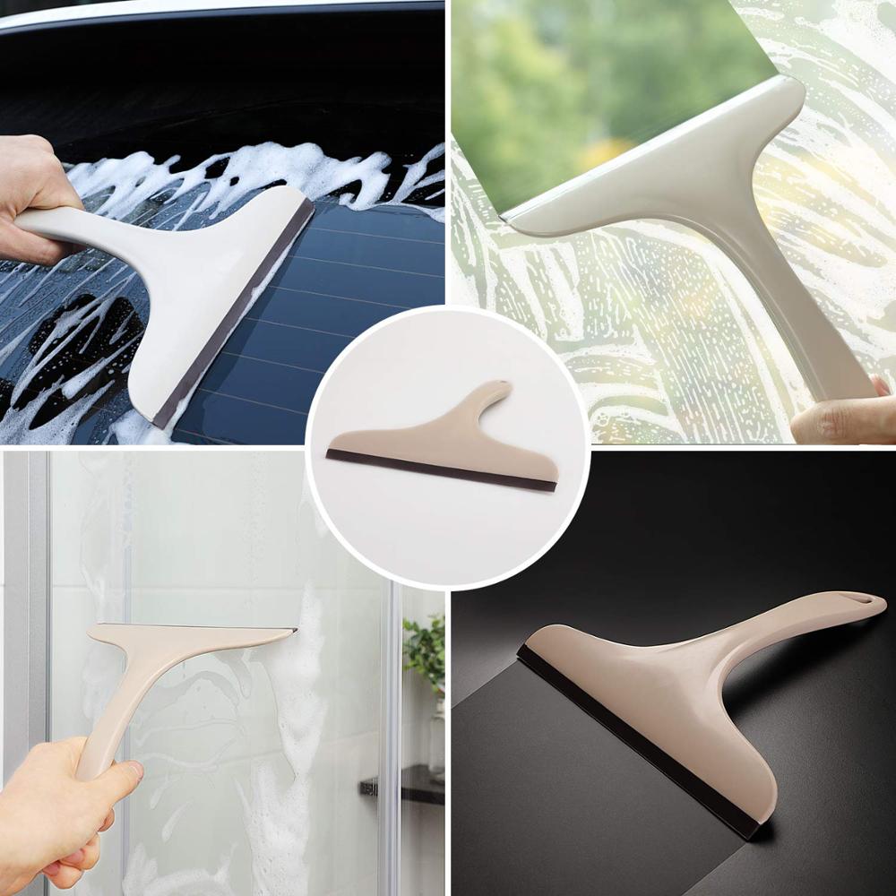 BOOMJOY-limpiacristales con cuchilla TPR de goma duradera, limpiaparabrisas para ventana de coche y limpieza del hogar