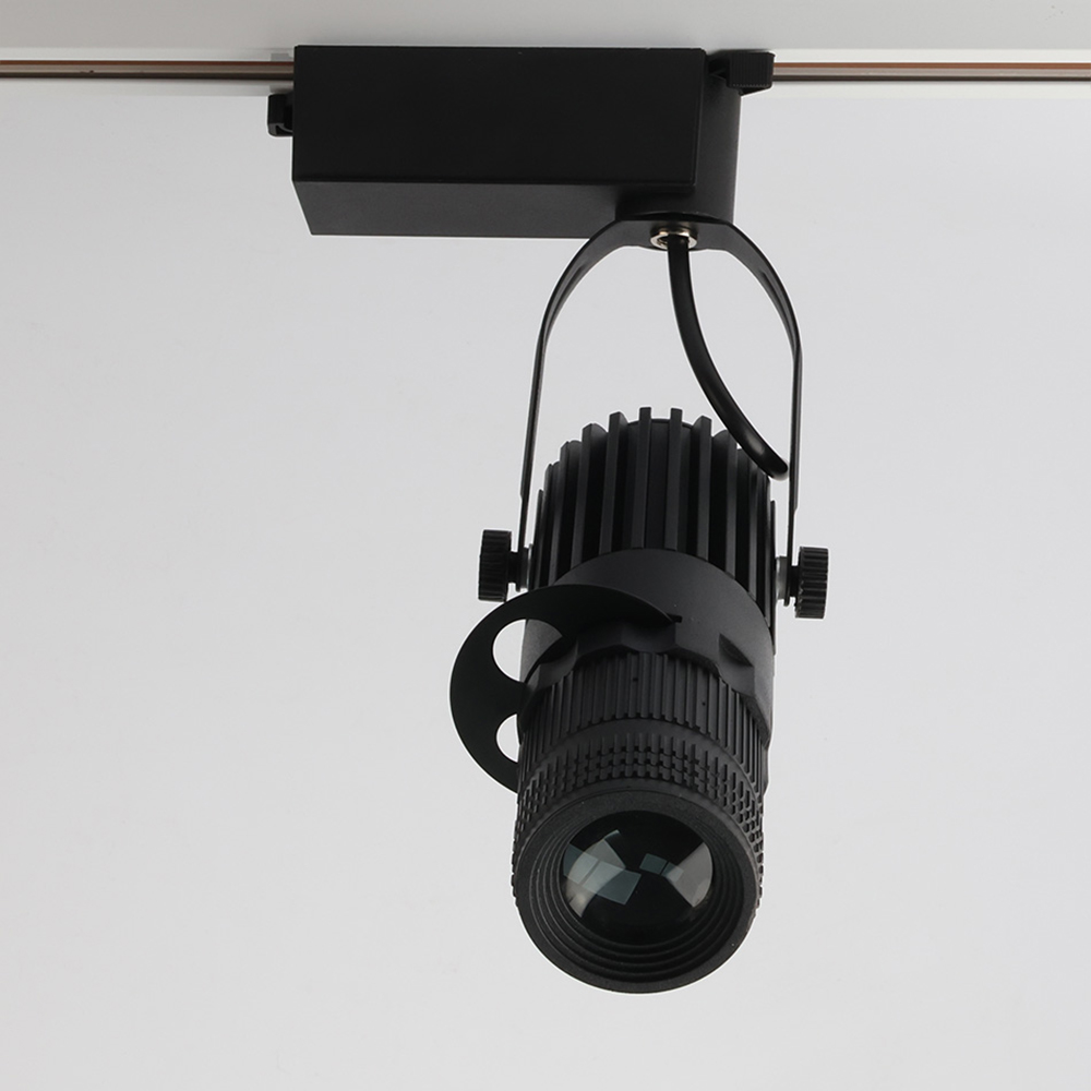 Focos LED con Zoom para escenario, proyector con logotipo de enfoque, luces de techo industriales para empresa, restaurante, tienda y boda