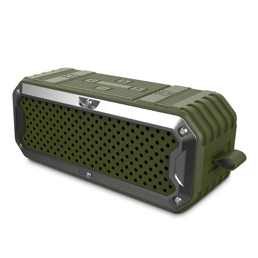 Nuovo ZEALOT S6 Portatile Impermeabile Senza Fili di Bluetooth Altoparlanti Accumulatori e caricabatterie di riserva Built-In 4000mAh Batteria Dual Driver Subwoofer Aux: Army Green