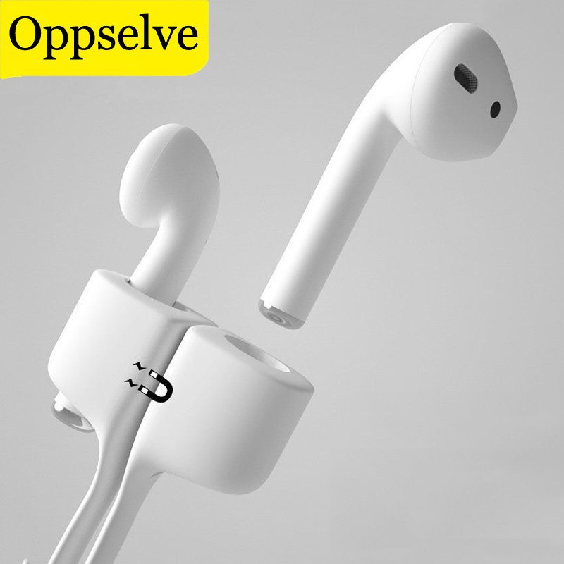 Oppselve-Correa magnética para auriculares Airpods, cuerda de cuerda magnética antipérdida para auriculares Bluetooth, Cable de silicona