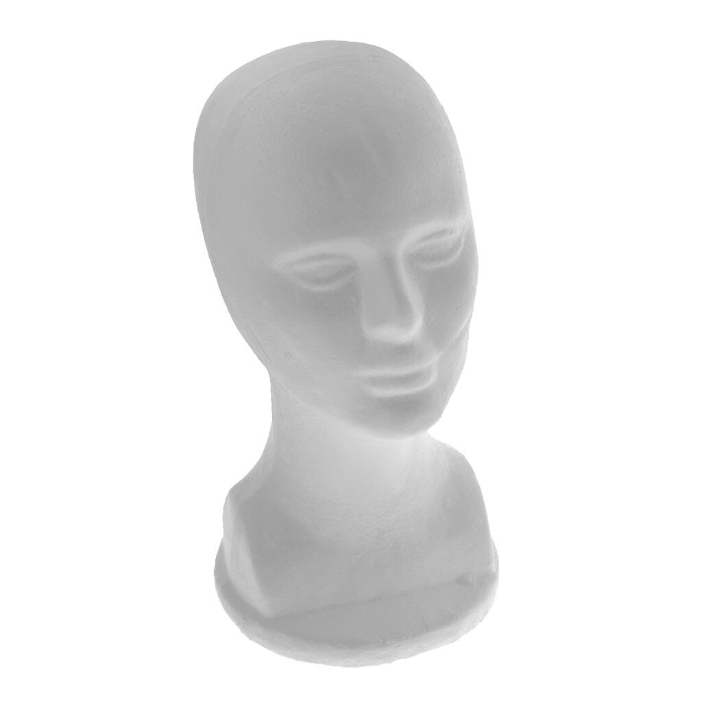 Man Styrofoam Mannequin Hoofd Cosmetica Model Hoofd Pruik Display Foam Mannequin Bril Hoeden Haarstukje Stand, Premium