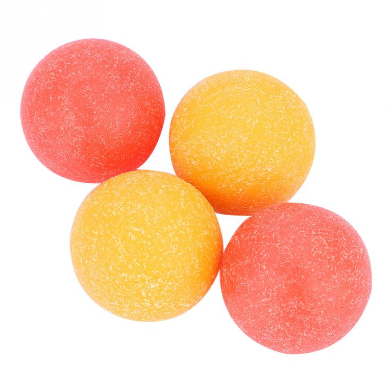 4pcs 36mm Mini Soccer Ball Plastic Roughened Surface Mini Table Soccer Footballs Balls Tabletop Game Ball