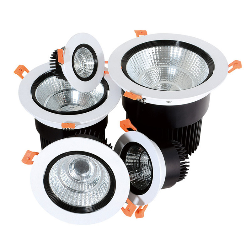 Led spotlight lamp COB Plafond Spot Light 3w 5w 7w 12w 18w 25w 30w 50w 85-265V plafond inbouwspots Binnenverlichting