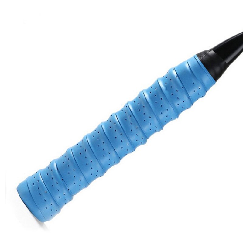 Racket Grip Anti Slip Perforated Super Absorbent Tennis Overgrip Badminton Overgrip Pickleball Overgrip 25mm Wide B2Csho: Green