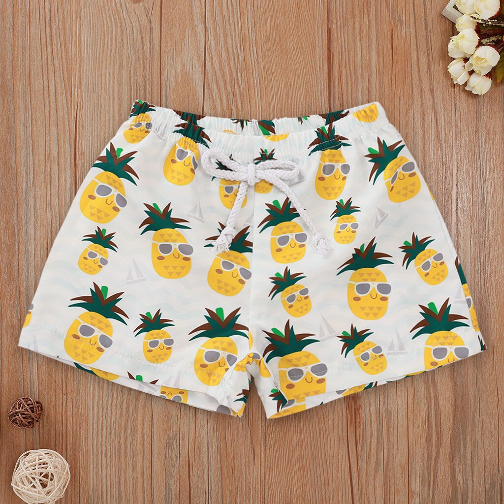 Neue badeanzug Kleinkind Kinder Baby Bademode Floral Casual Elastische Bund Strand Shorts Sommer baby jungen swimwears badeanzug: 1-2 Years