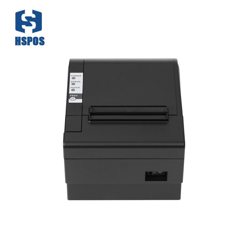 Hsprinter nice pos printer USB LAN port 80mm printer with cutter support 180mm/s printing speed HS-825UL