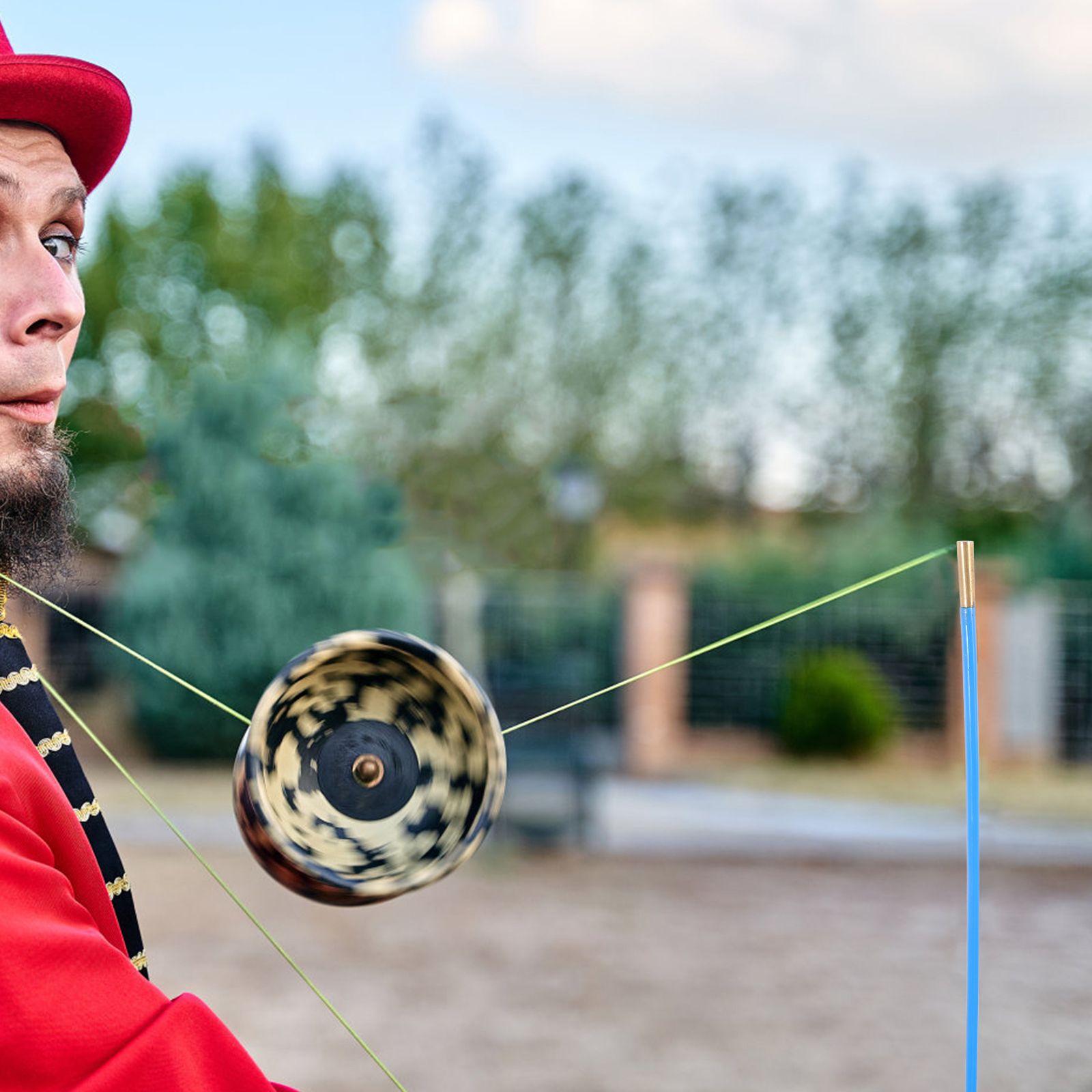 2pcs Diabolo Sticks 45cm Glass Rod Soft Handle Acrobatics Juggling Handstick Outdoor Fitness Traditional Chinese Yoyo