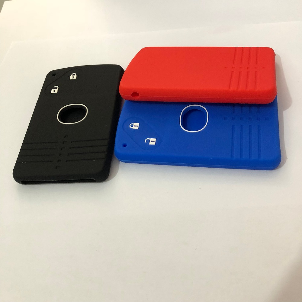 2 Button Card Remote Protect Skin Silicon Jacket For Mazda cx-7 cx-9 fob key card holder 3 5 6 8 Card Key Case Cover