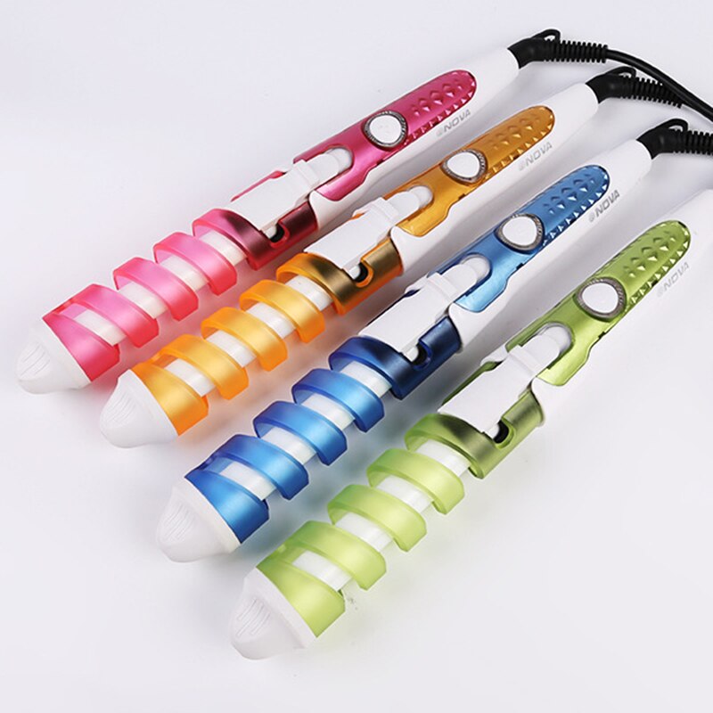 Roterende keramische stylingtools, krultang, haargolf, peerbloemkegel, elektrische haarkrultang, roller