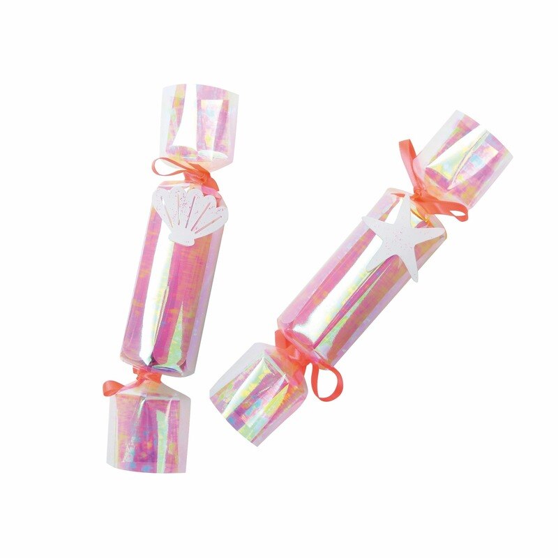 6 stk/sæt havfrue push pop salut konfetti fødselsdagsfest indretning bryllup jubilæum fester baby shower forsyninger foto rekvisitter