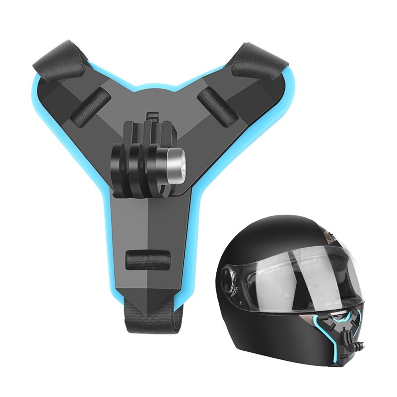 Casque de moto avant menton support support support trépied pour GoPro Hero 8 7 5 noir Xiaomi Go Pro Hero 7