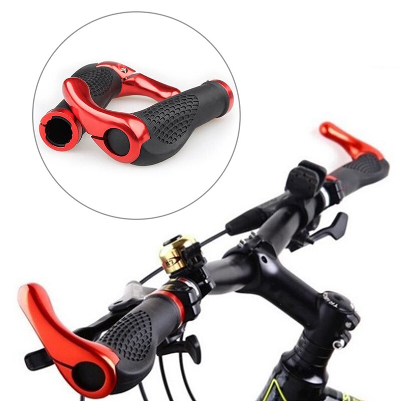 Cycling Lockable Handle Grip For Bicycle MTB Road Bike Handlebar BicycleAnti-Skid Grip Bike Aluminum Alloy + Rubber