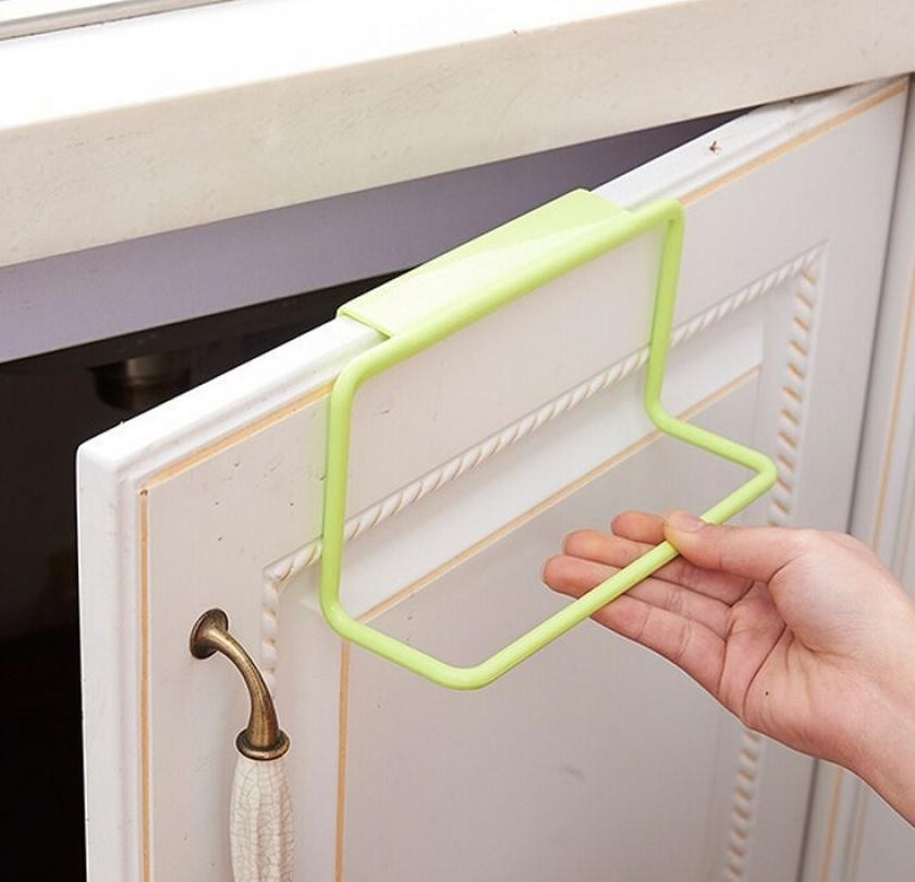 towel racks for bath Kitchen Towel Rack Hanging Holder Organizer Bathroom Cabinet Cupboard Hanger 8.30