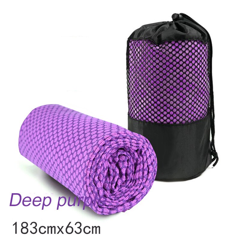 Anti-Slip Opvouwbare Yoga Mat Handdoek Anti-Slip Microfiber Thuis Mat Yoga Handdoek Pilates Deken Fitness Mat: Beige