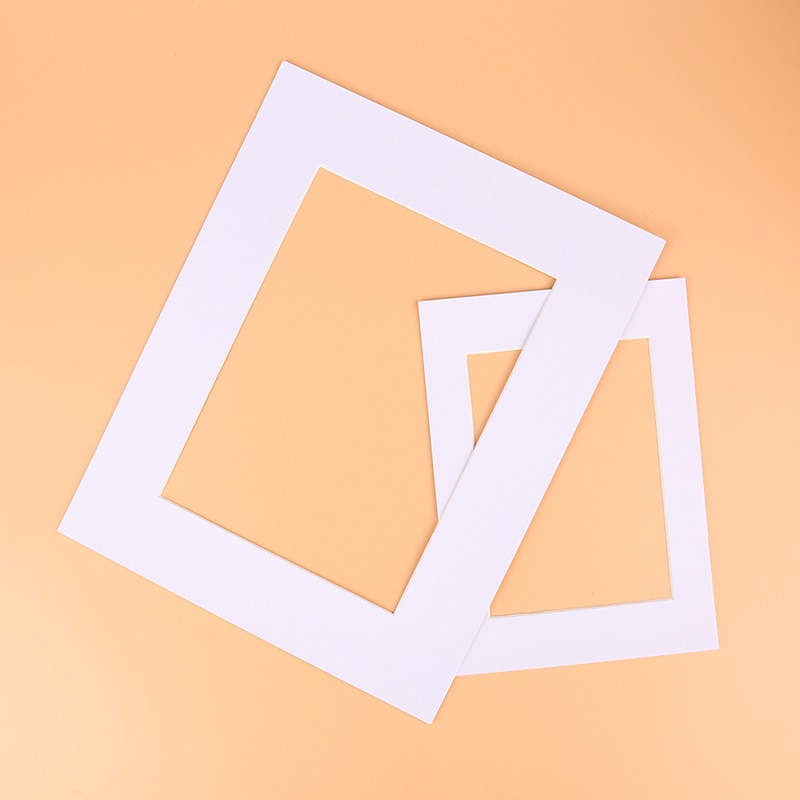 Fotomatten rechthoekig/ovaal papier passe-partouts uniek gestructureerd oppervlak voor 7/10 inch fotolijsten passe-partouts 6 stuks/partij