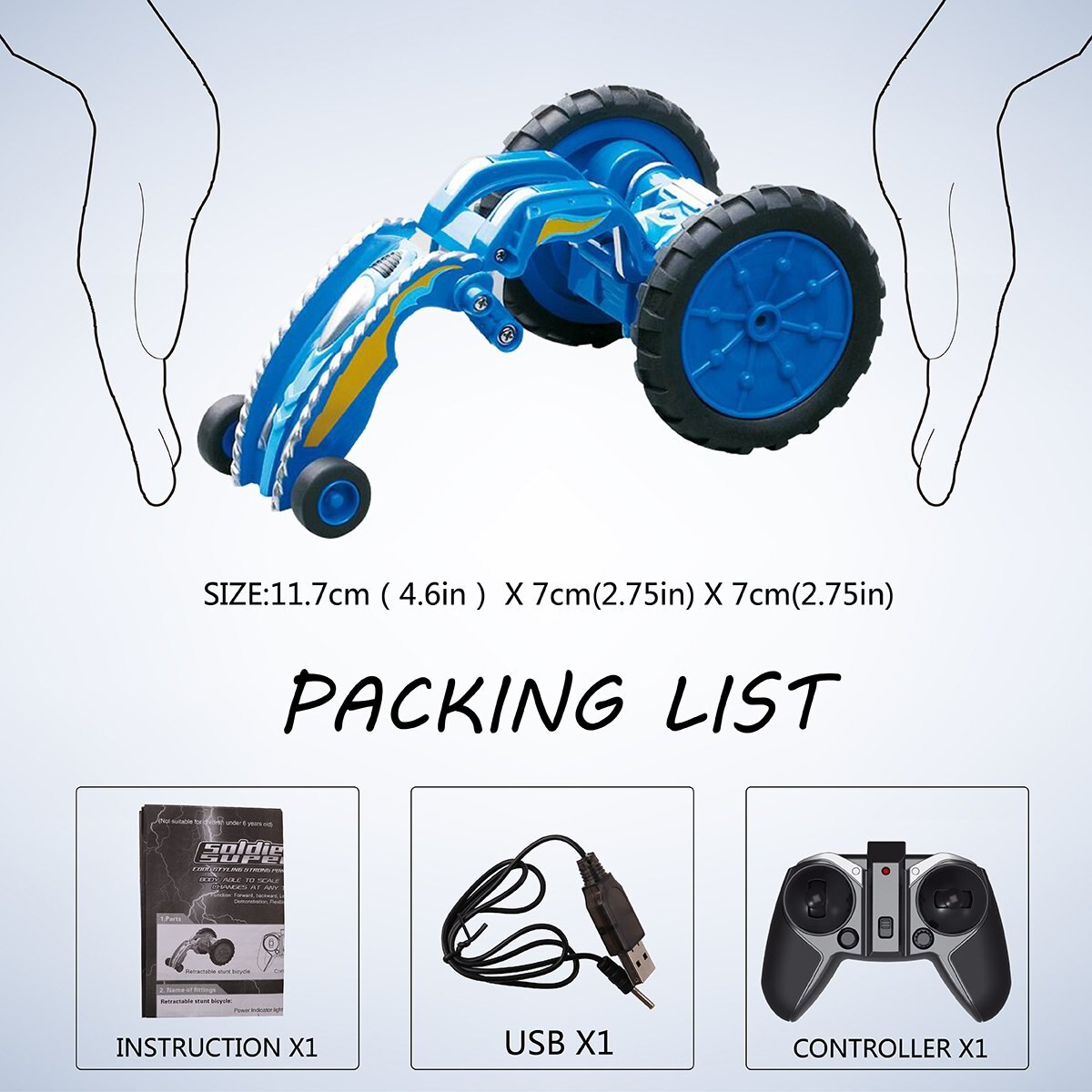 Stunt Mini Rc Auto Speelgoed Drift Volledige Functie Auto 2.4Ghz 360 Flip Voor Kinderen Outdoor Indoor Spelen Met oplaadbare Batterij