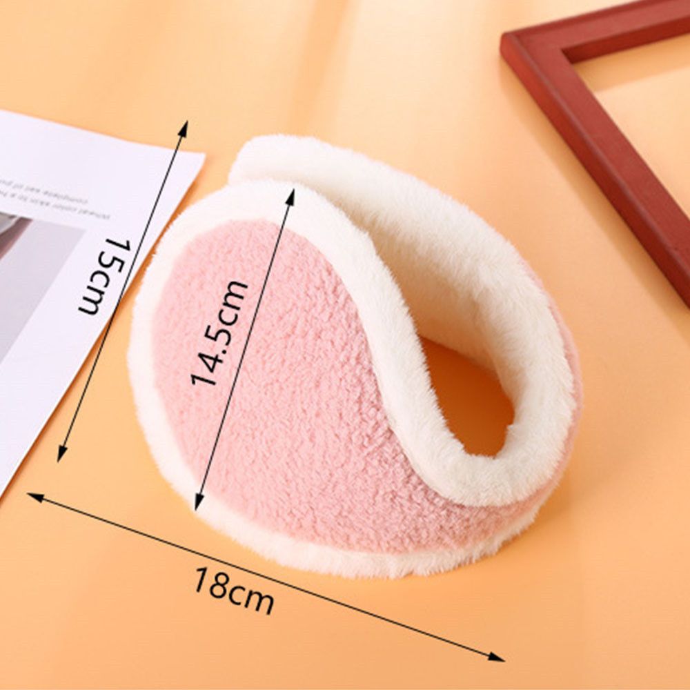 Paraorecchie invernali in cashmere caldo paraorecchie in peluche per uomo e donna indossano scaldamuscoli dopo la piegatura per prevenire paraorecchie fredde e calde