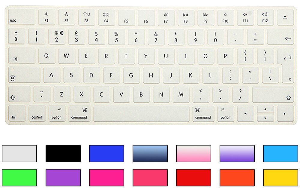 Hrh vedenpitävä eu/uk näppäimistösuojat silikonikuoret suojakalvo apple magicille mla 22b/ a eurooppalainen asettelu