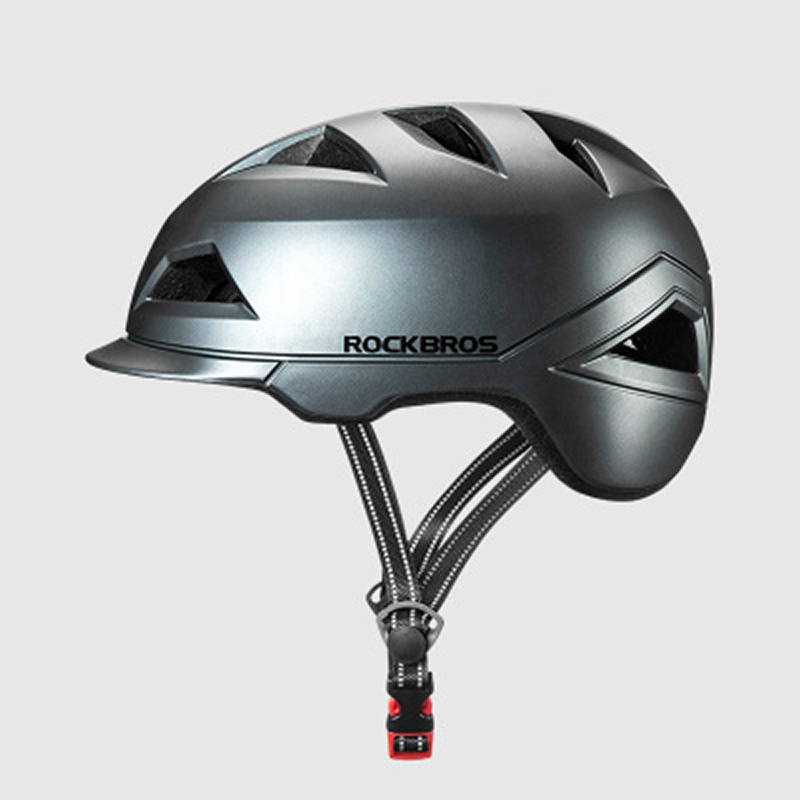 Rockbros Ultralight Stad Fietshelm Mannen Vrouwen Integraal Gegoten Motocycle Elektrische Fiets Veiligheid Hoed Racefiets Fietshelm: tai no Taillight