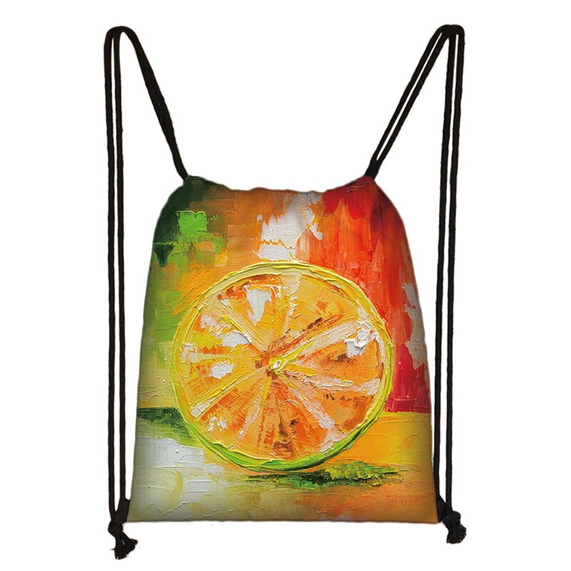 Avocado Lemon Backpack Women Softback plecak Ladies Storage torba ze sznurkiem do podróży dziewczyny Daypack torba na książki uchwyt na buty prezent: skdavocadocw07