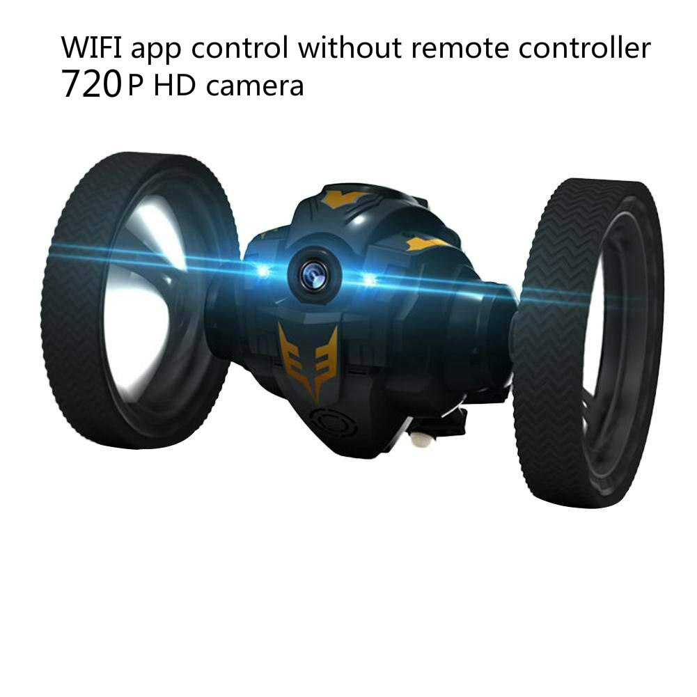 WiFi RC Prank Stunt i Toy High Speed Video Remote Control Jumping Car LED Headlight Smart Bounce Racer Christmas Camera