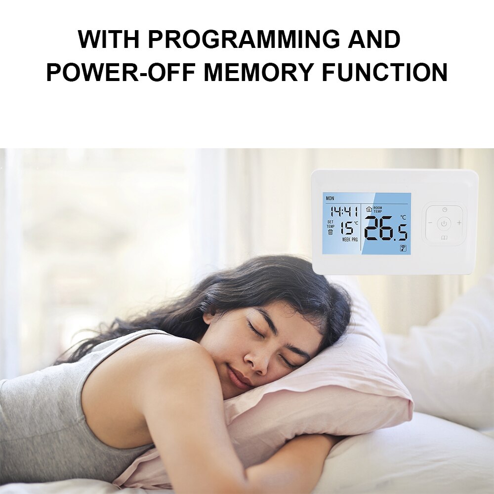 Smart WiFi Touch Thermostat Temperature Wireless Controller for Wall Boiler Battery Powered Heating Thermostat For Gas Boiler