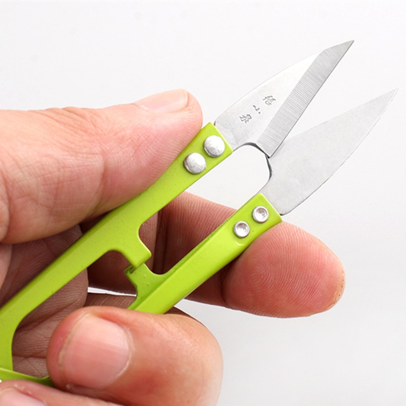 U shape yarn thread trimmer sewing scissors cut cross stitch embroidery office portable scissors clothing tailor scissors