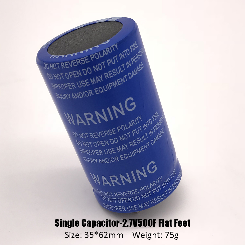 2.7V 500F Super Farad Capacitor 2.7V500F 35*62mm Two Feet Super Capacitor for Car Stereo Speaker Vehicle Rectifier Low ESR