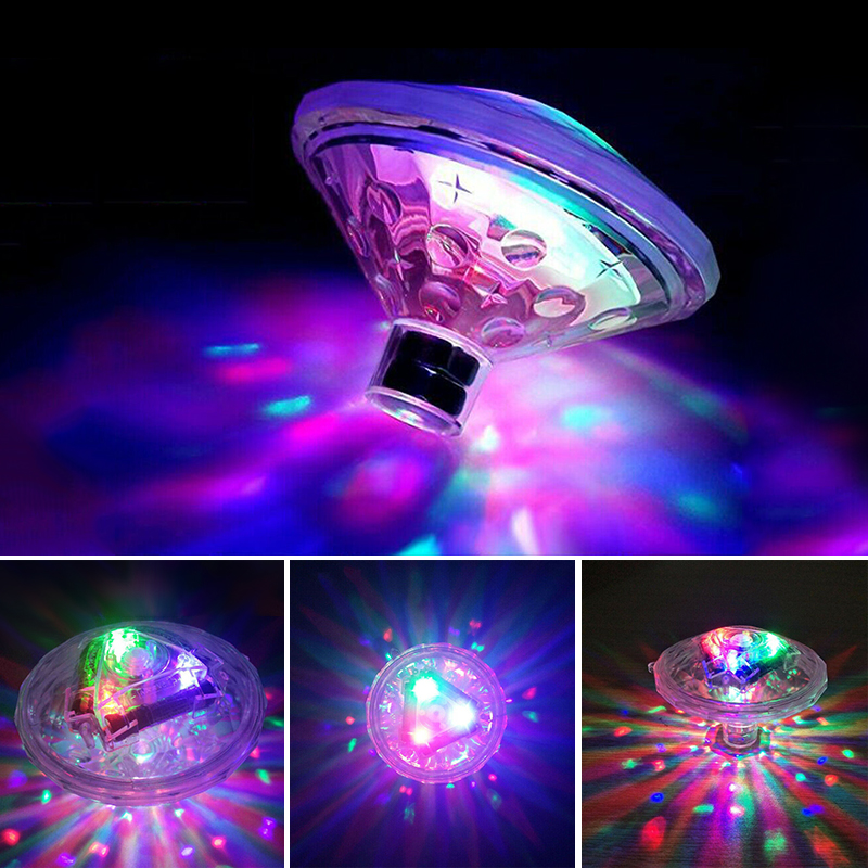 Badekar spa badelampe led undervannslys rgb nedsenkbar flytende bassengdam lampe lumiere disco piscine show dekorasjonslys