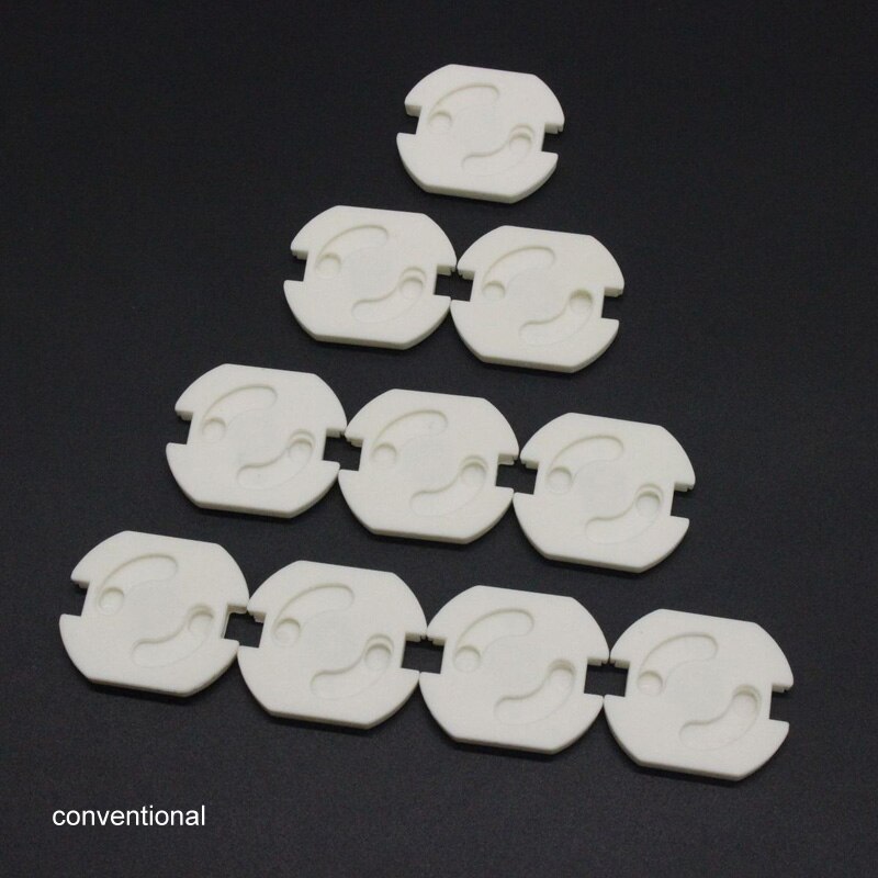 10 Pcs Plugs Protector Cover Cap Guard Protection Anti Electric Shock Mother Kids Child Safety Equipment EU Power Socket: conventional