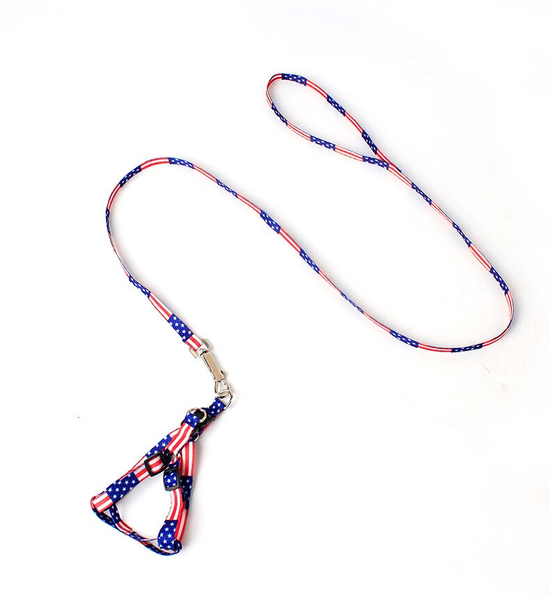 Conjunto de arnés y correa con estampado de hueso para perro, conjunto de para Chihuahua, para perros pequeños, accesorios ajustables para cachorros que caminan, Verano: 03