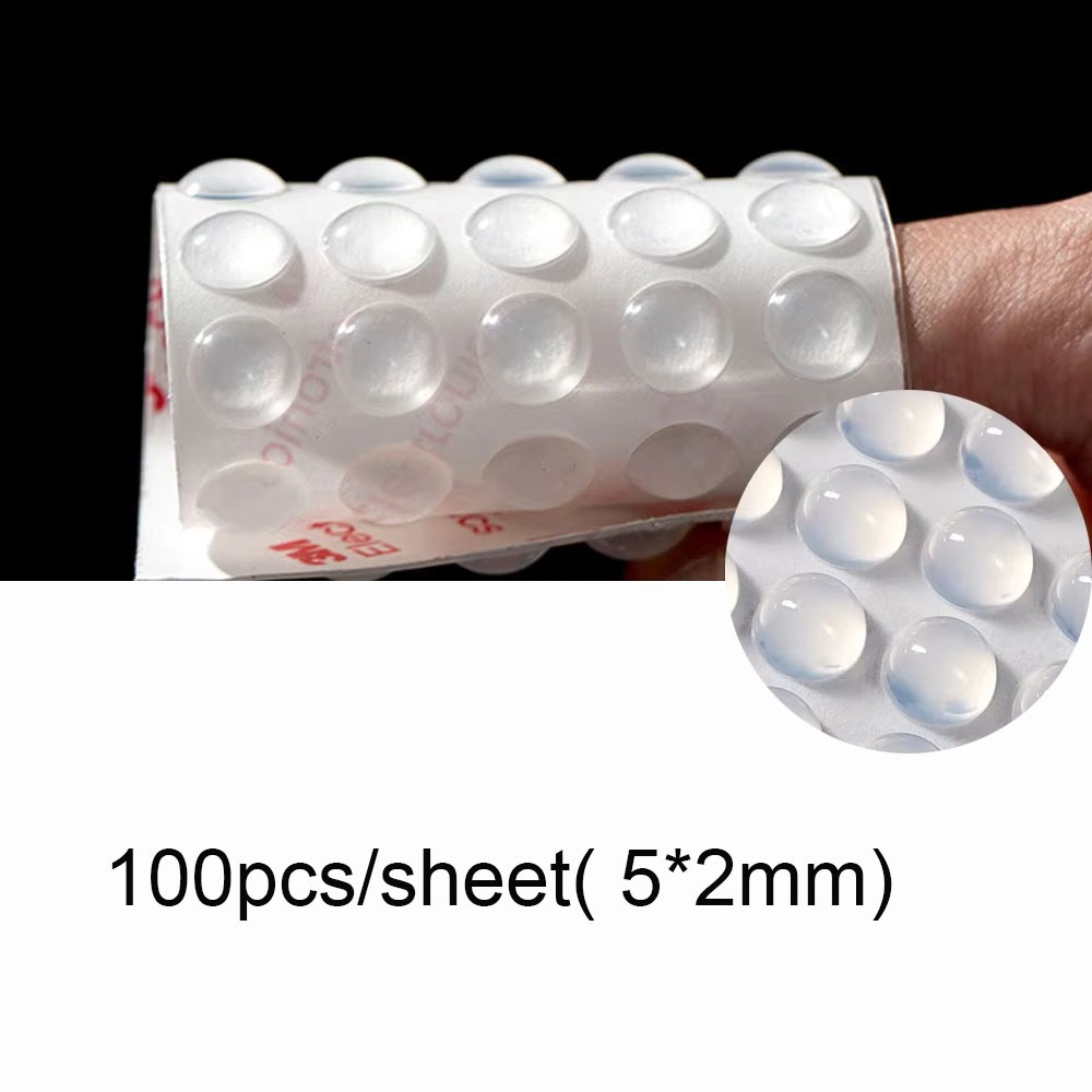 Silicone Nail Art Keyboard Sticker Transparent Hemispherical Keyboard Stickers Nail Art Typing Assistant: Beige