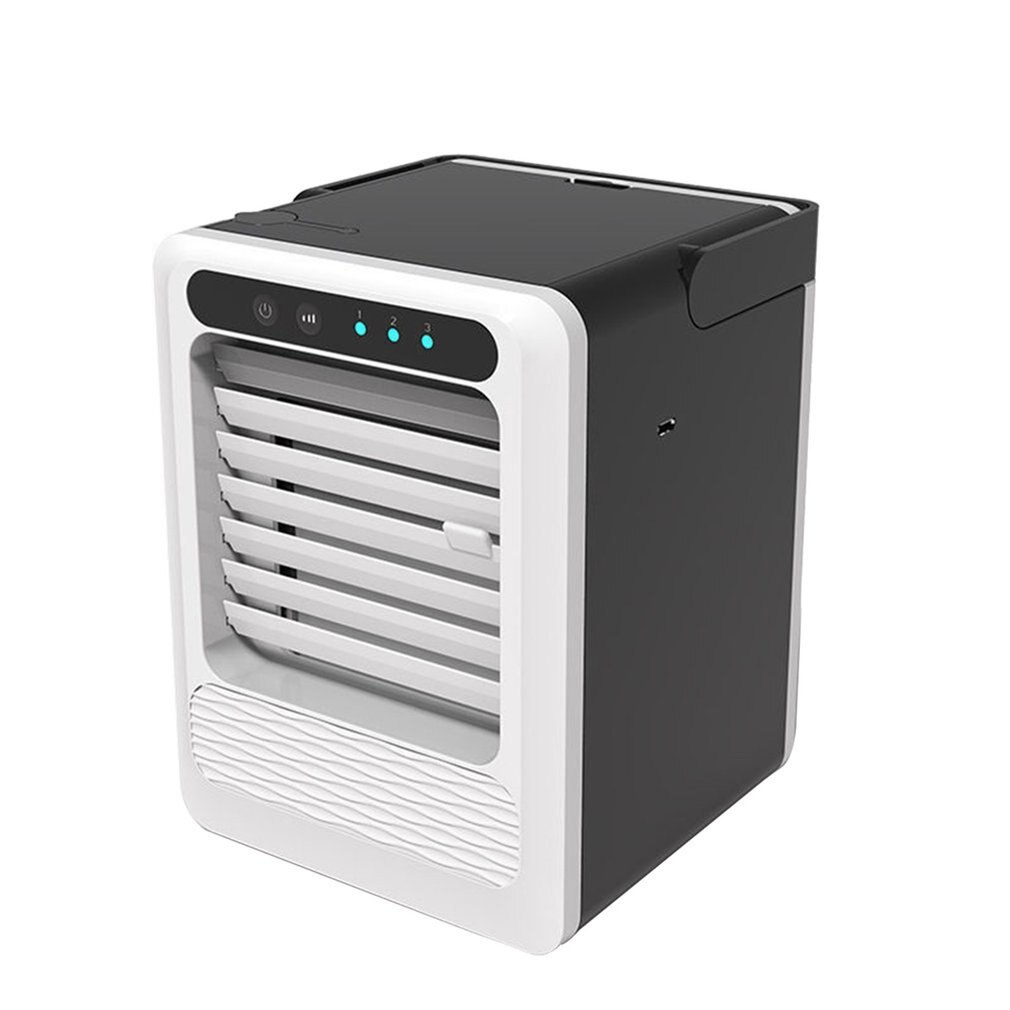 7 lys usb mini bærbart klimaanlæg luftkøler ventilator skrivebordsplads køler personligt rum luftkøler ventilator til værelse hjem 1hp