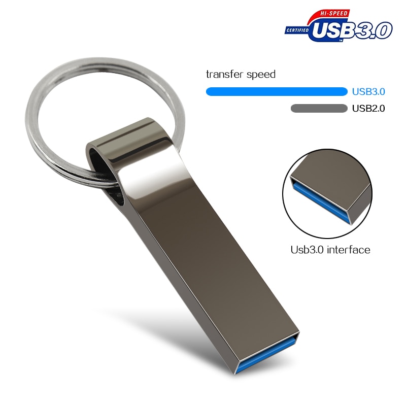 USB Flash Drive 3.0 128GB del Metallo Pen drive 4GB 8GB 16GB 32GB Ad Alta Velocità USB flash Pendrive 64GB 128GB Memory Stick 256GB U Disk