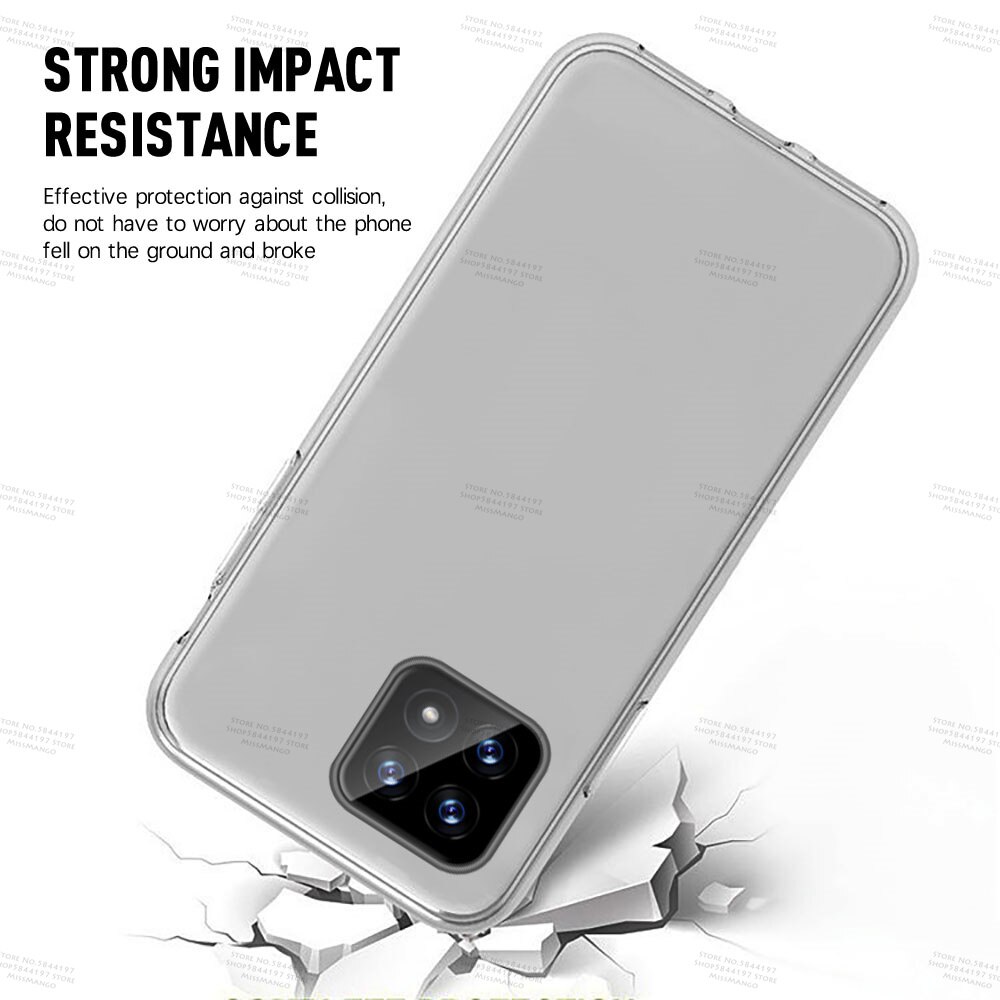Funda de silicona para Samsung Galaxy A22 5G, funda transparente de TPU de doble cara para samsung A32 A52 A72 A22 A82 5G A12, funda suave