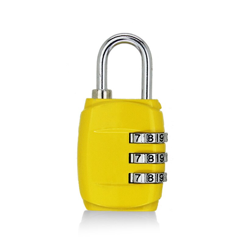 Mini Dial Digit Number Code Lock 3 Dial Travel Padlock Password Lock For Luggage Suitcase Baggage Toolbox Gym Locker Metal Code: 5