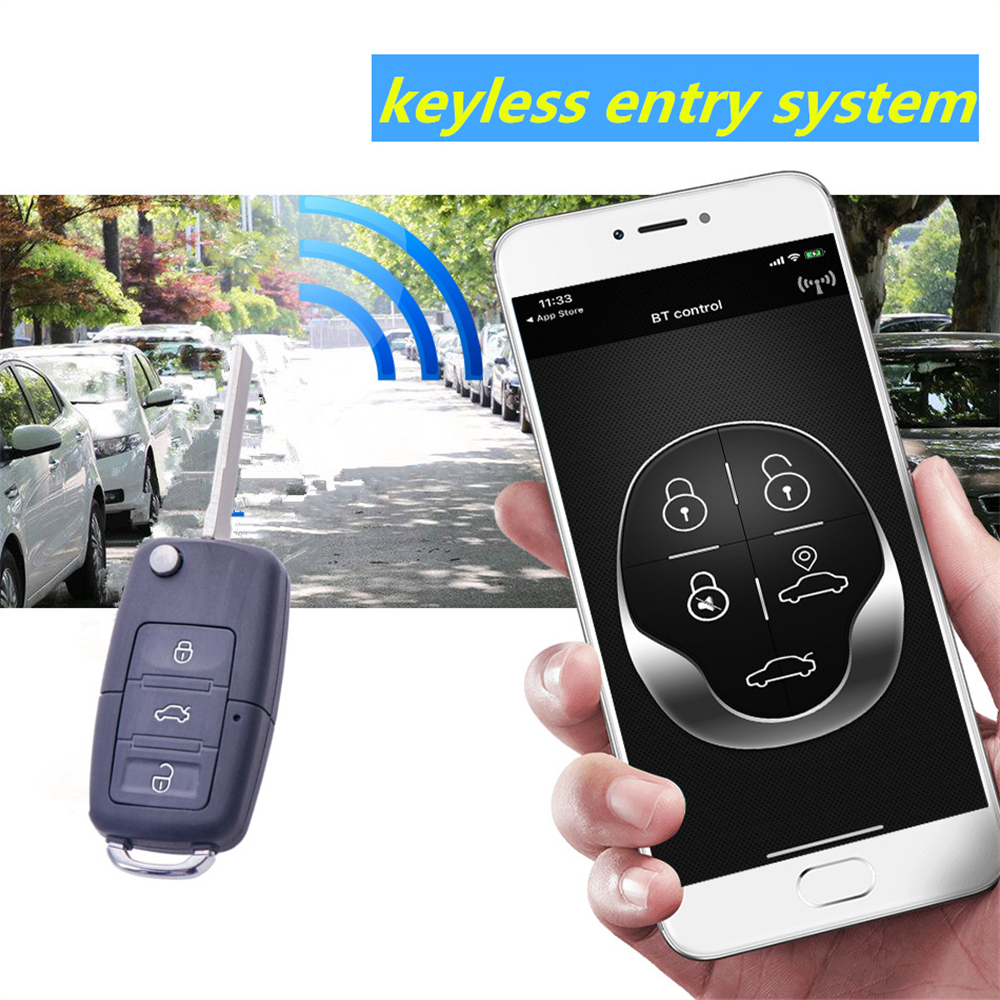 Centralized Lock Keyless Entry System Central Locking Car Alarm Accessories Door Windows Remote Control Trunk Key DIY Universal